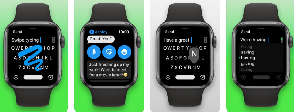 how to get keyboard on apple watch 3