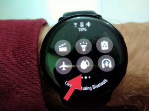 water lock feature in galaxy watch active 2