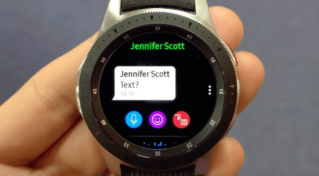 How To Write Your WhatsApp Message In Galaxy Watch 4?