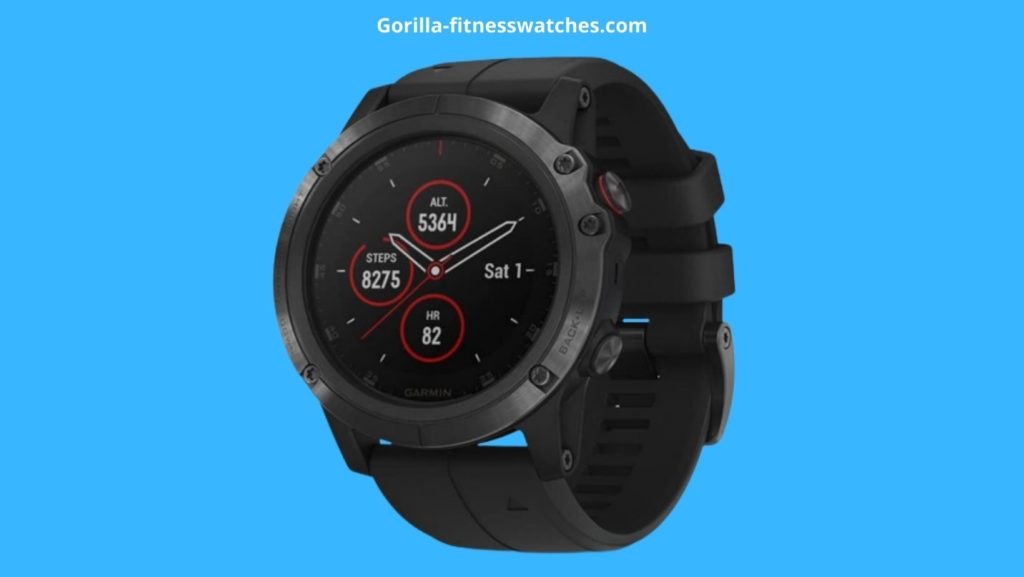 GPS watch with map display