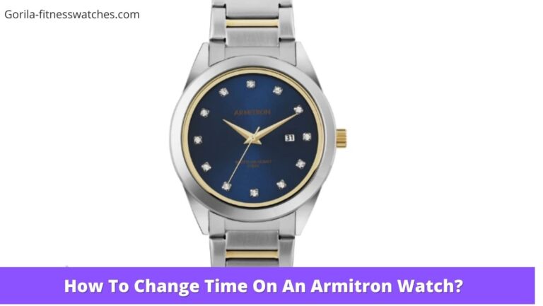 How To Change Time On An Armitron Watch?