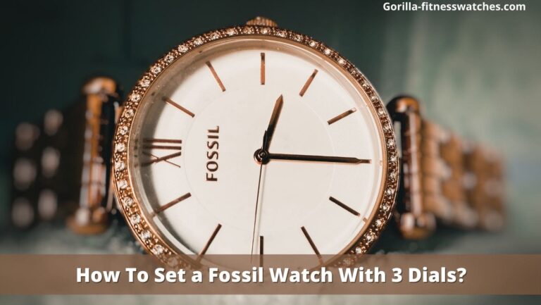 How To Set a Fossil Watch With 3 Dials