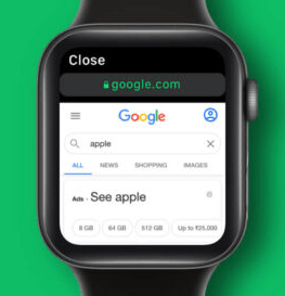 google search on apple watch