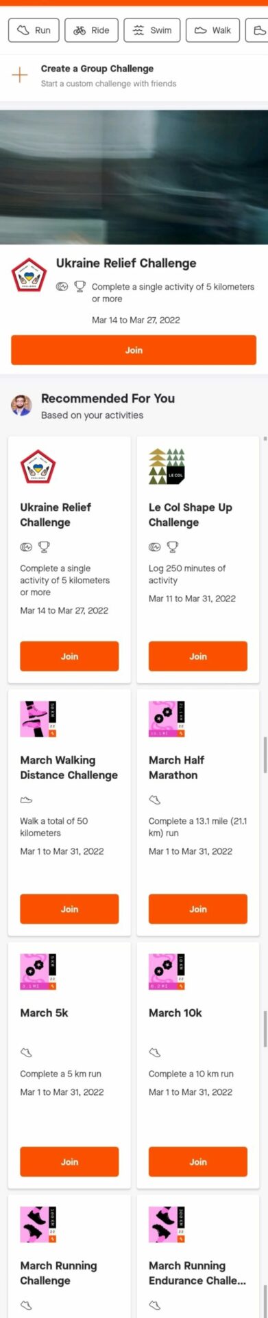Strava and Google Fit