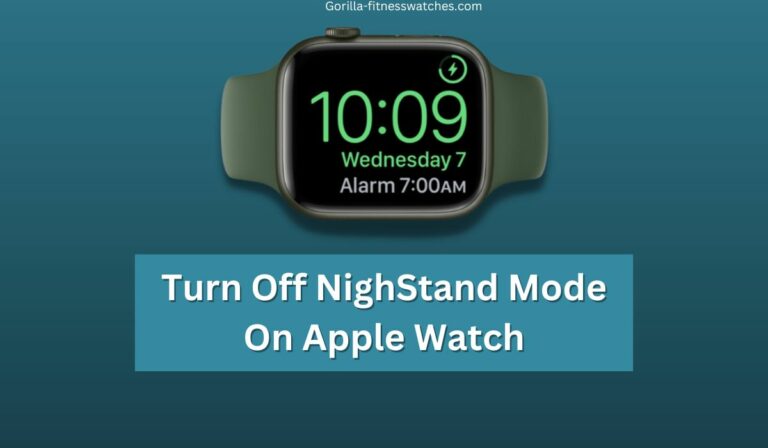 Turn Off NighStand Mode On Apple Watch
