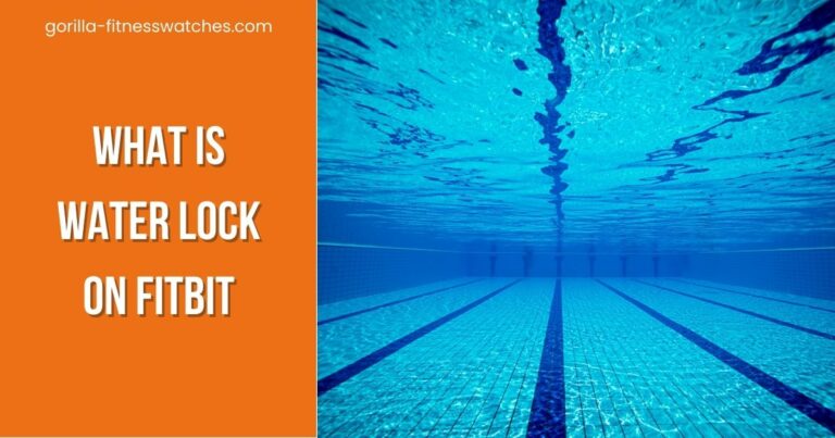 what is water lock on fitbit