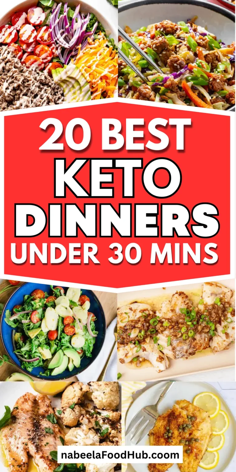 20 KETO DINNERS IN UNDER 30 MINUTES