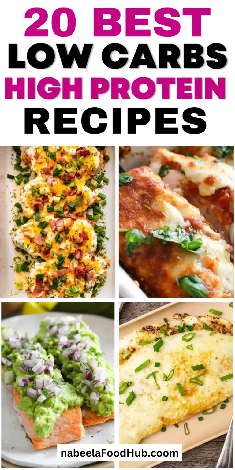 20 Low Carb High Protein Meals