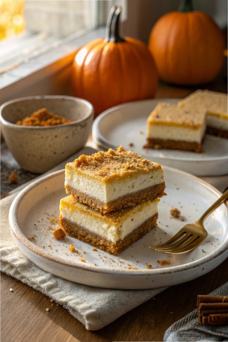 Pumpkin Cheesecake Bars