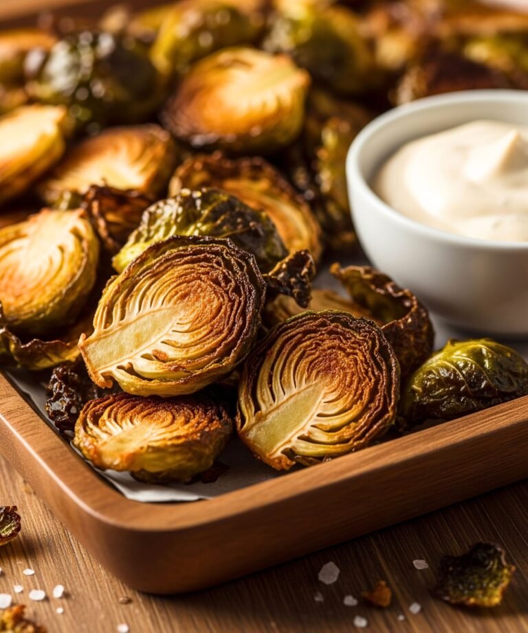 Air Fryer Brussels Sprout Chips Recipe