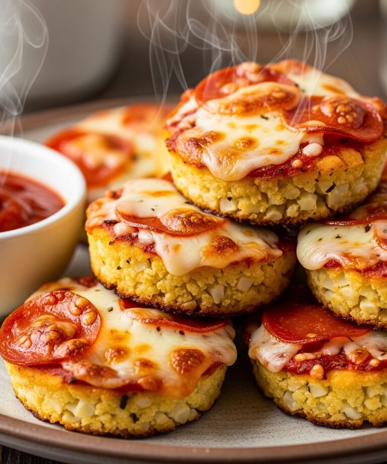Cauliflower Pizza Bites Recipe