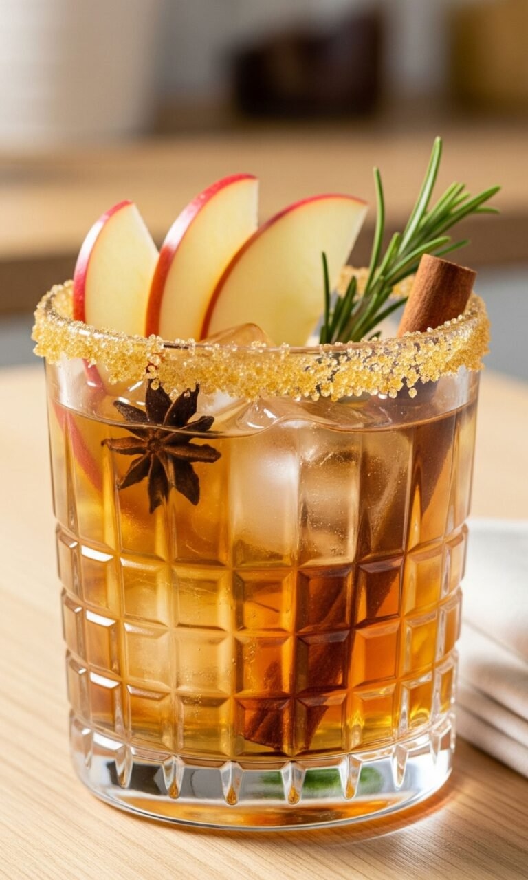 Spiced Apple Cider Cocktail