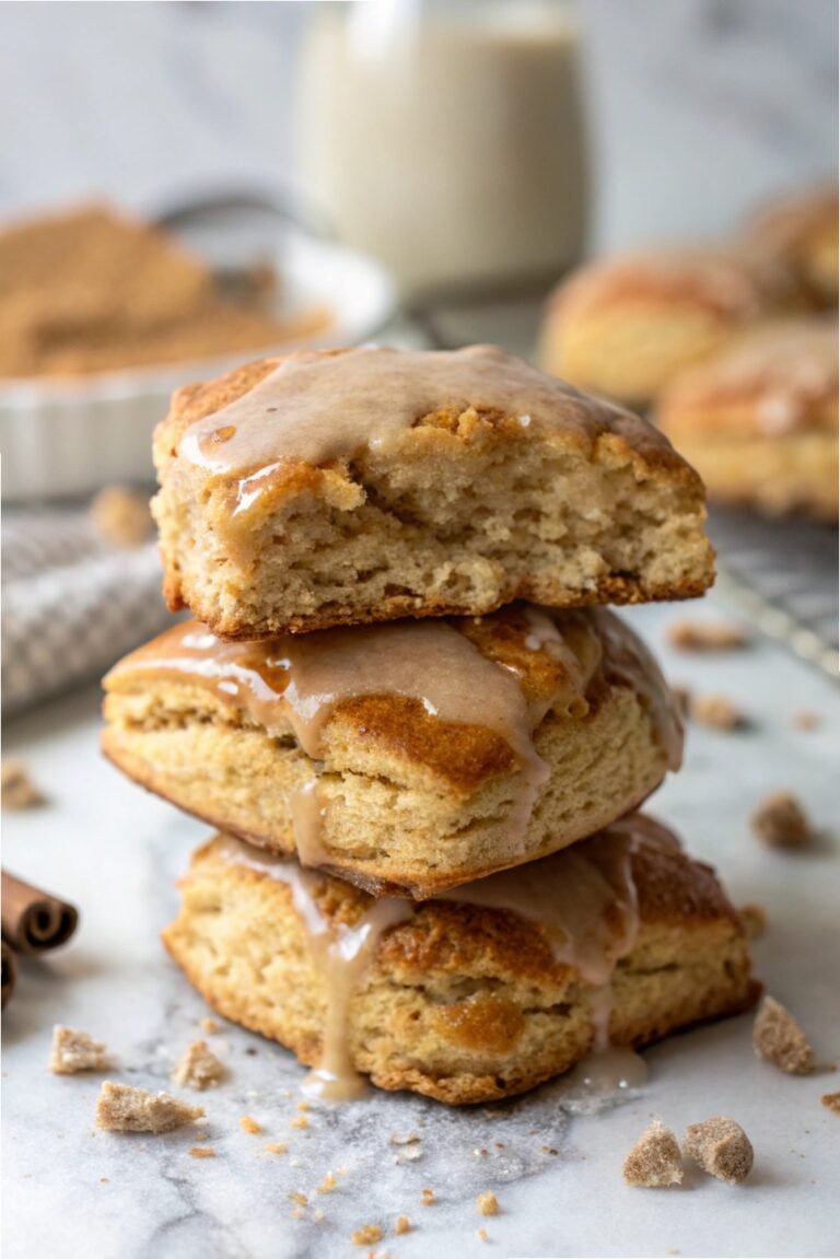 Chai Scones with Maple Chai Glaze