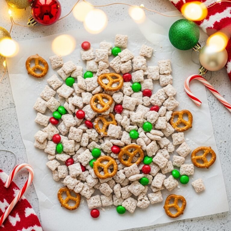 White Chocolate Reindeer Chow: Easy Christmas Snack Mix