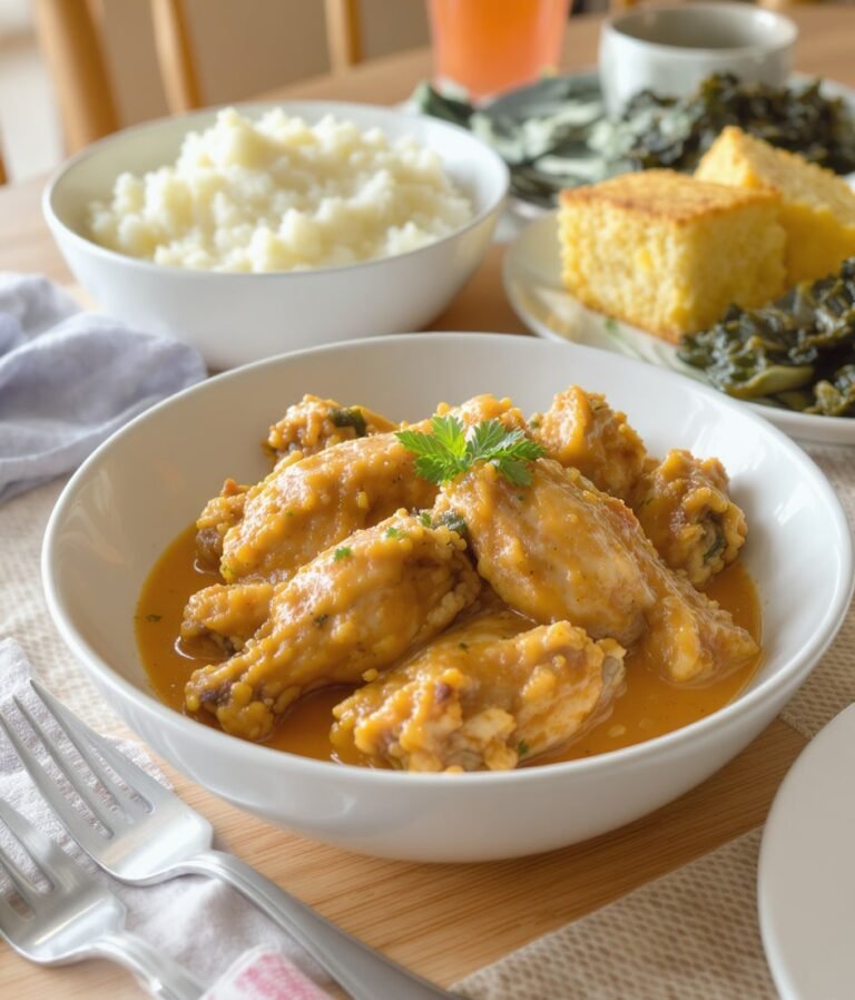 Smothered Chicken Wings Recipe: Southern Style