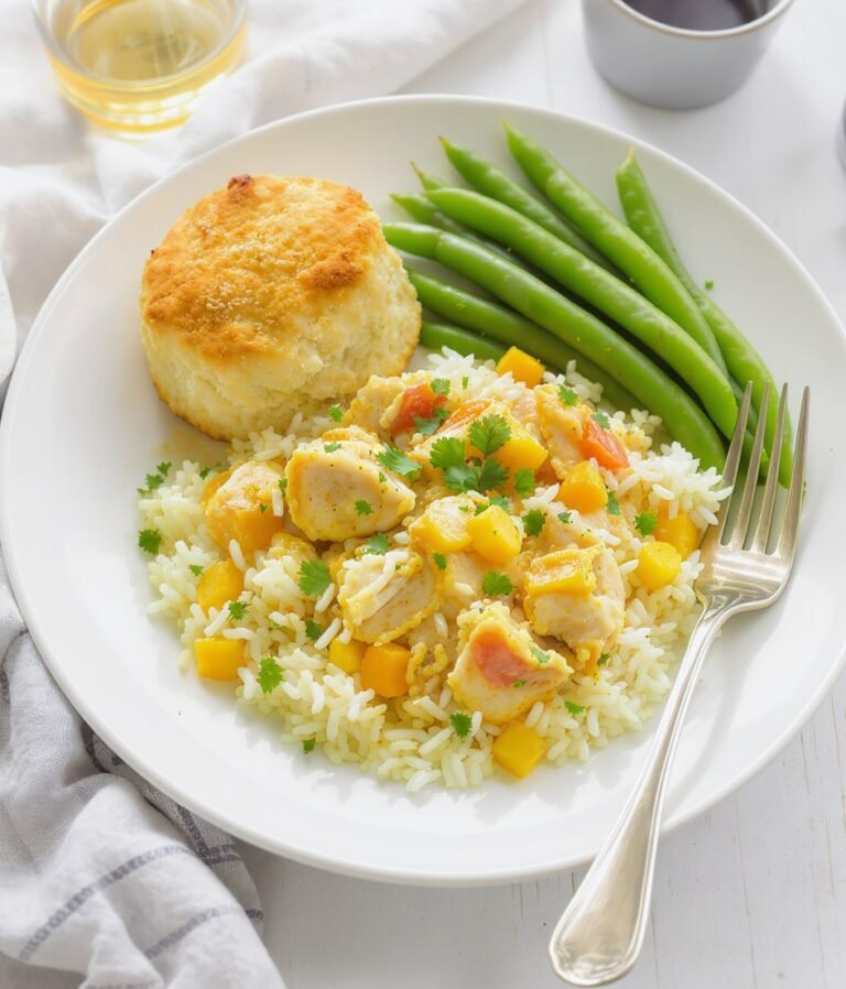 Southern Style Crockpot Chicken & Rice