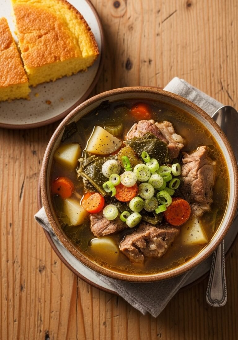 Soul Food Style Pork Neck Bone Soup