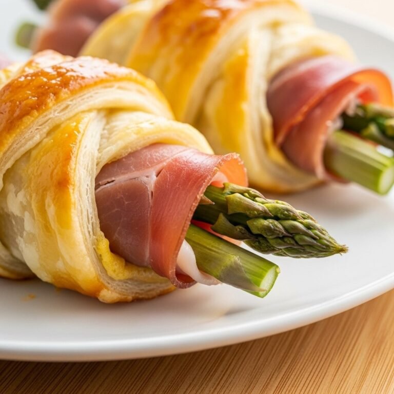 Prosciutto Asparagus Puff Pastry Bundles