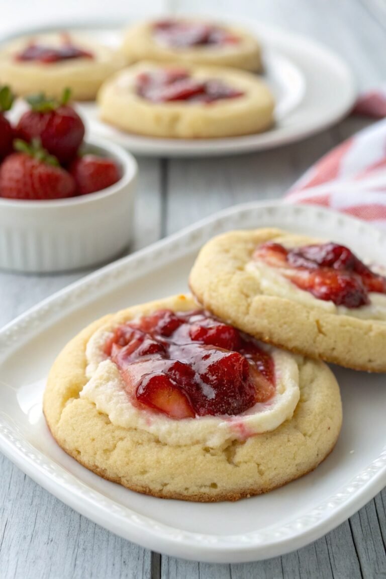 Strawberry Cheesecake Cookies With Homemade Jam Recipe