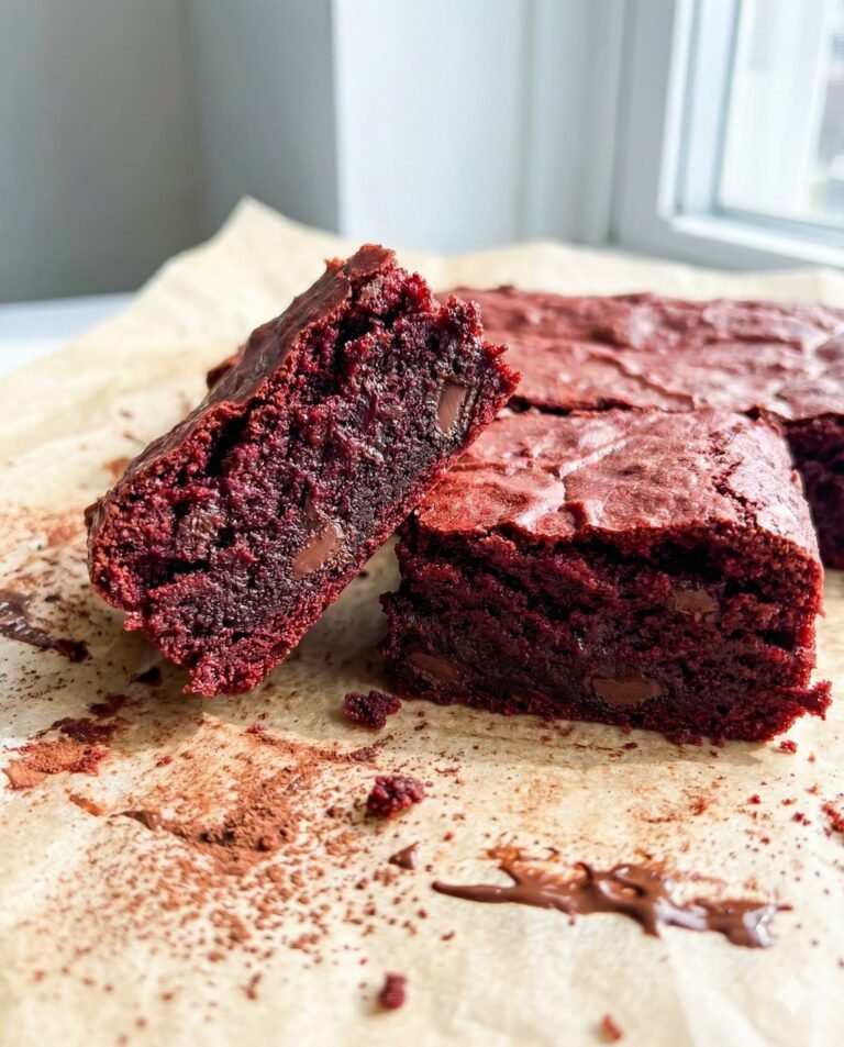 Red Velvet Brownies Recipe (Fudgy, Rich & Perfectly Chocolatey)