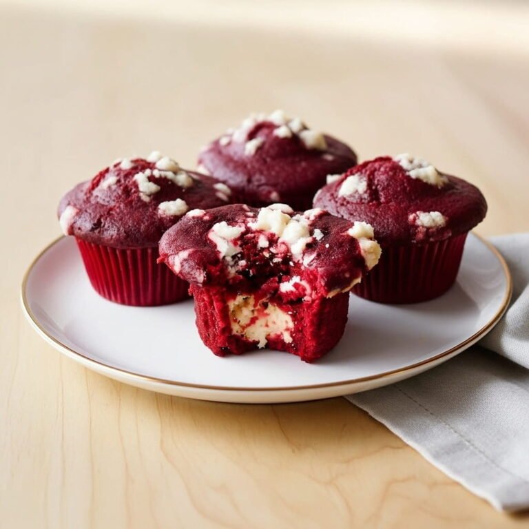 Soft & Moist Red Velvet Muffins (Easy Bakery-Style Recipe)