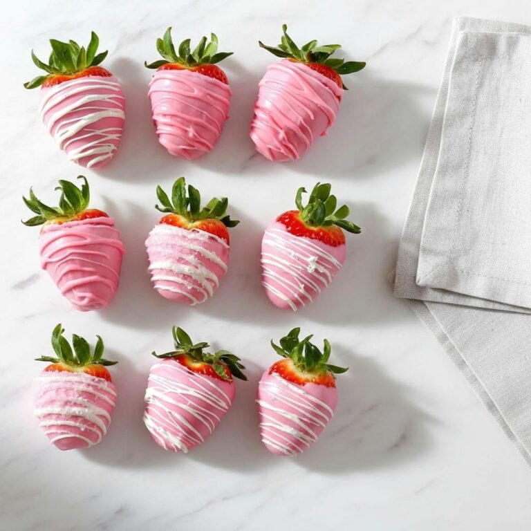 Pink Chocolate Covered Strawberries (Easy & Elegant Treat)