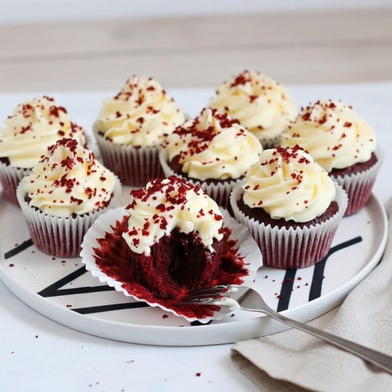 Classic Red Velvet Cupcakes with Creamy Cream Cheese Frosting