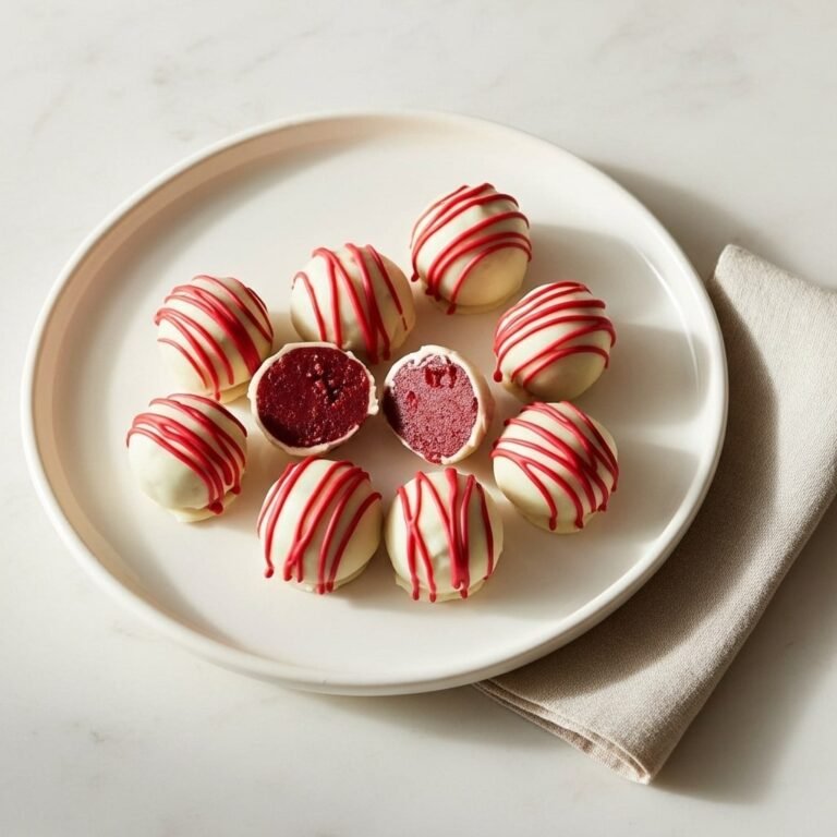 Easy Red Velvet Truffles with Cream Cheese Frosting