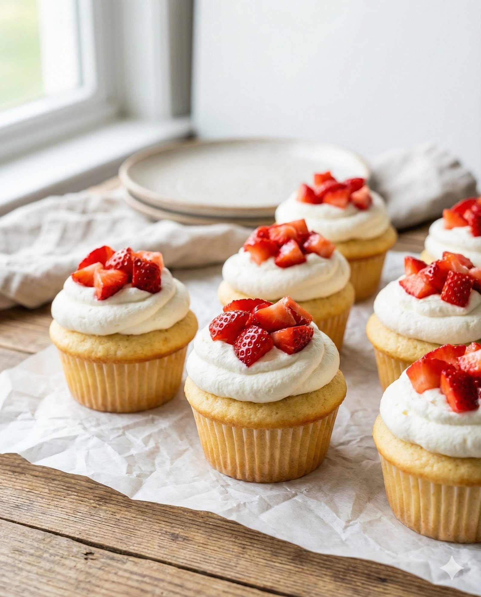 Strawberry Shortcake Cupcakes