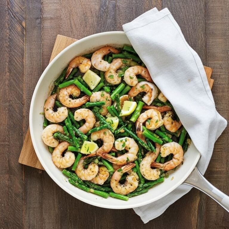 Garlic Shrimp and Asparagus Skillet (Quick & Healthy Dinner)