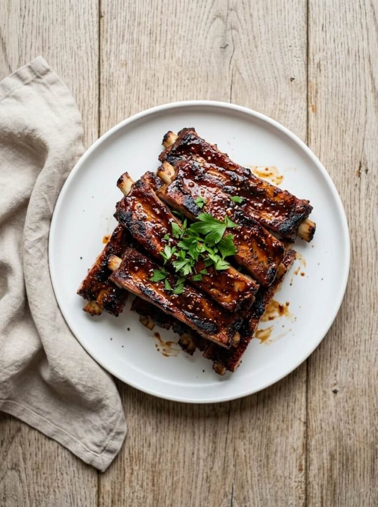 Sticky, Fall-Off-the-Bone BBQ Ribs on the Grill