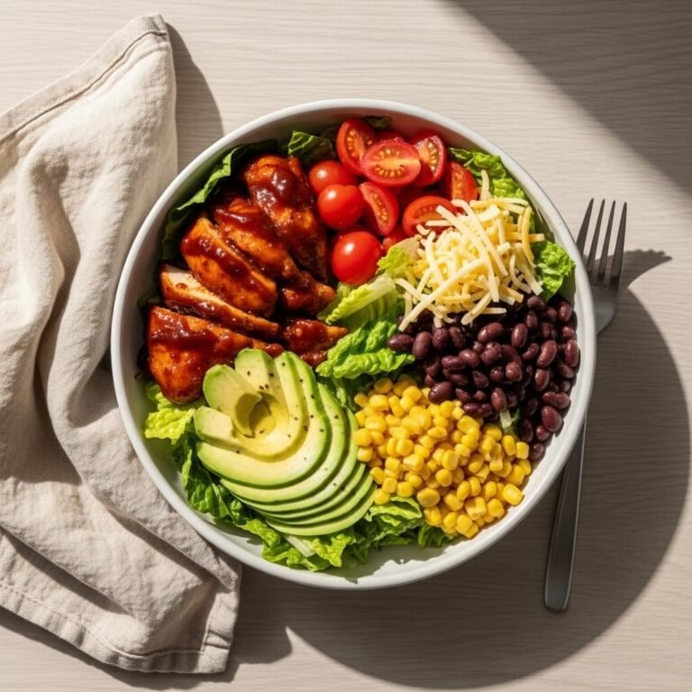 Fresh & Flavor-Packed BBQ Chicken Salad with Homemade Dressing