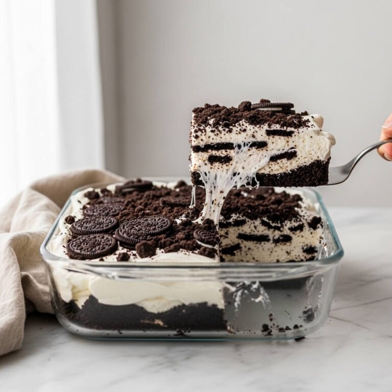 Easy No-Bake Oreo Icebox Cake (Creamy & Foolproof Dessert)