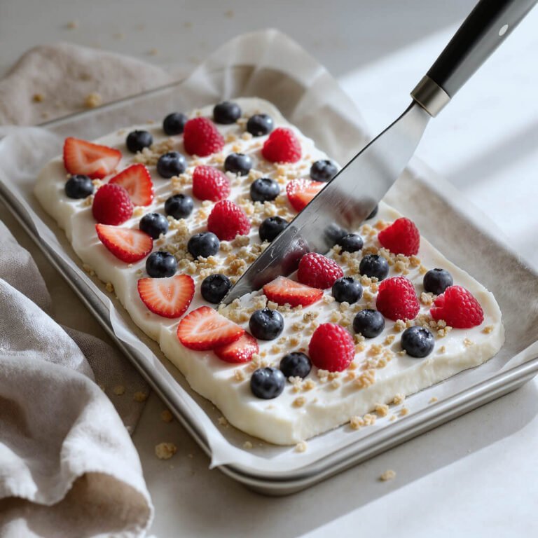 Frozen Yogurt Berry Bark (Easy Healthy Summer Treat)