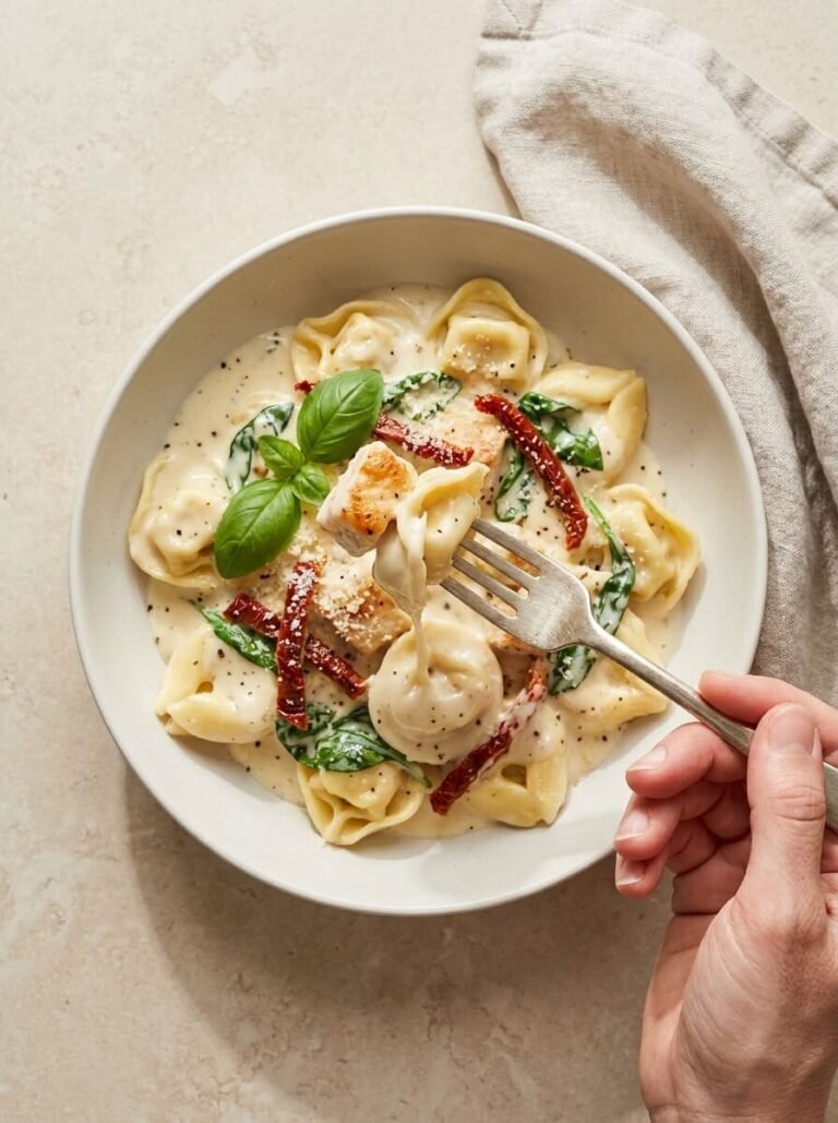 Creamy Sun-Dried Tomato Chicken Tortellini