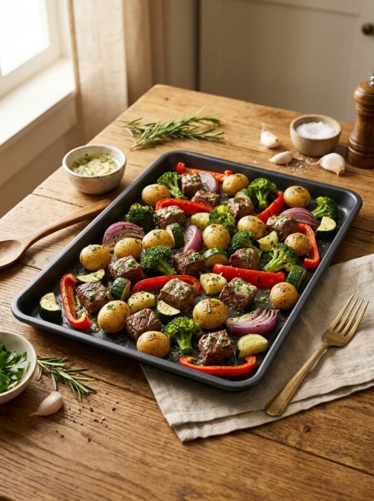 Sheet-Pan Steak Bites with Roasted Veggies: An Easy One-Pan Dinner You’ll Make Again and Again