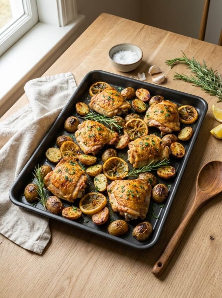 Sheet Pan Rosemary Chicken with Baby Potatoes