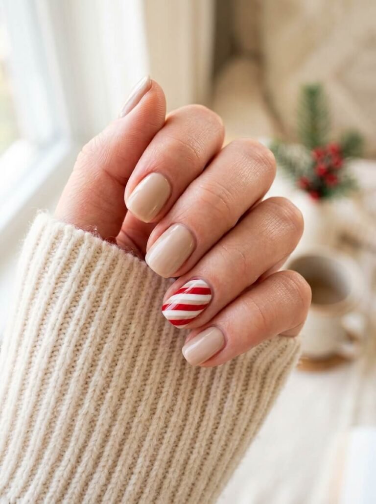 20 Christmas Nails for the Office (That Still Say “Promotion Ready”)