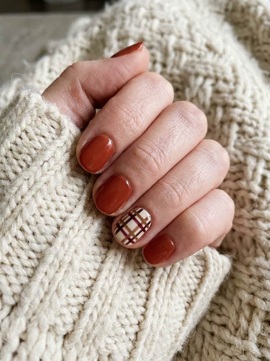 12+ Thanksgiving Nails for Short Nails That Actually Last All Day